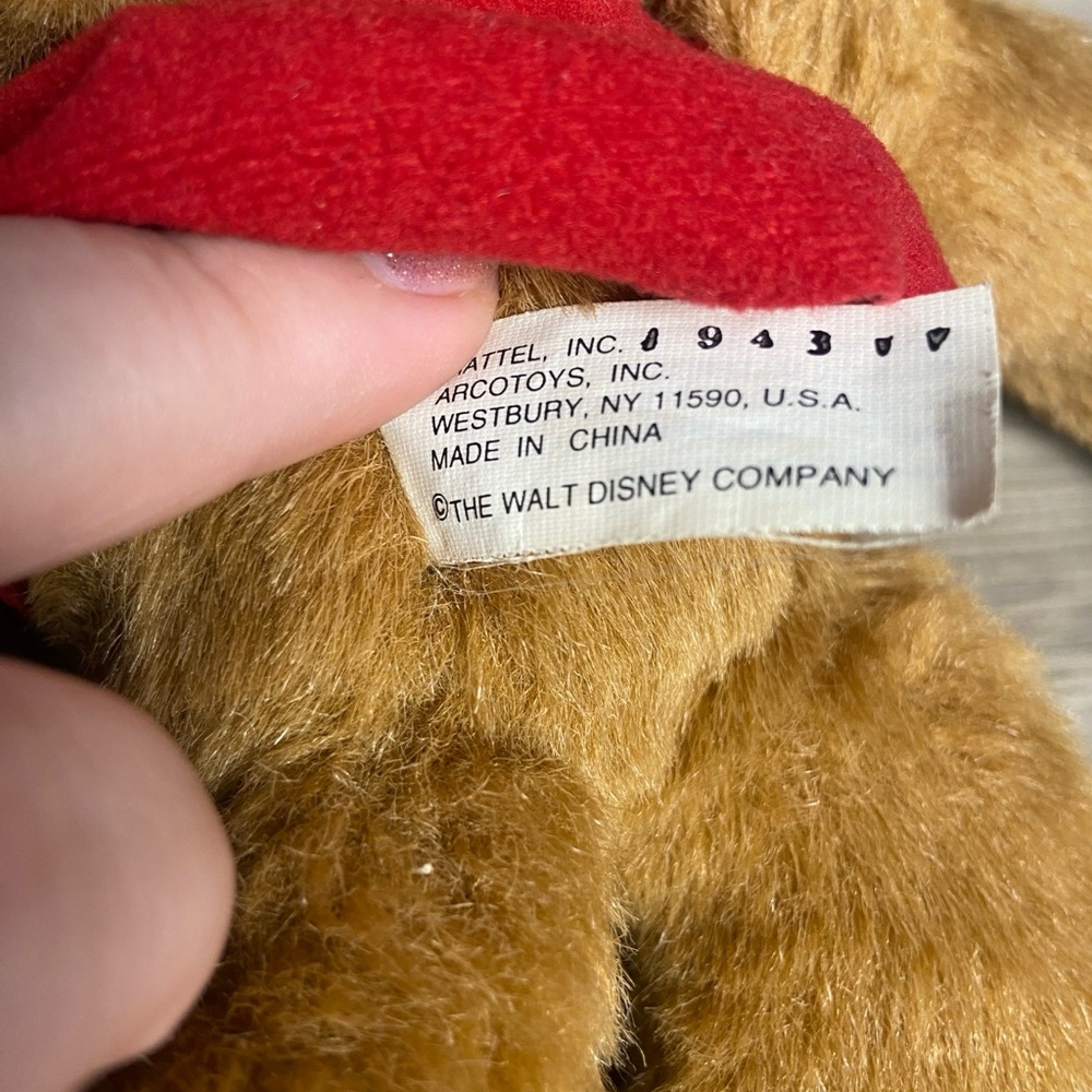 Vintage 1990s Mattel Disney Aladdin Abu Monkey 10"‎ Plush Stuffed Animal Toy - Picture 9 of 12